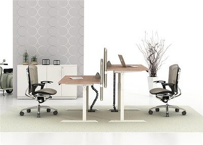 智能辦公家具-電腦升降桌-員工升降桌-智能家具-升降桌
